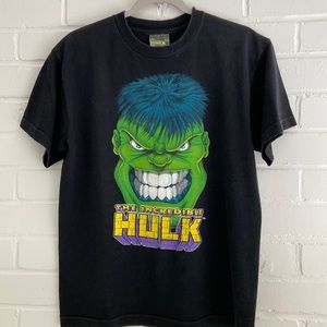 Boys 100% Cotton Black Incredible Hulk T-Shirt